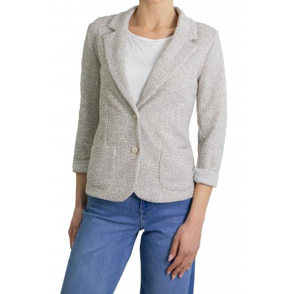 Giacca tinta unita due bottoni Ludo